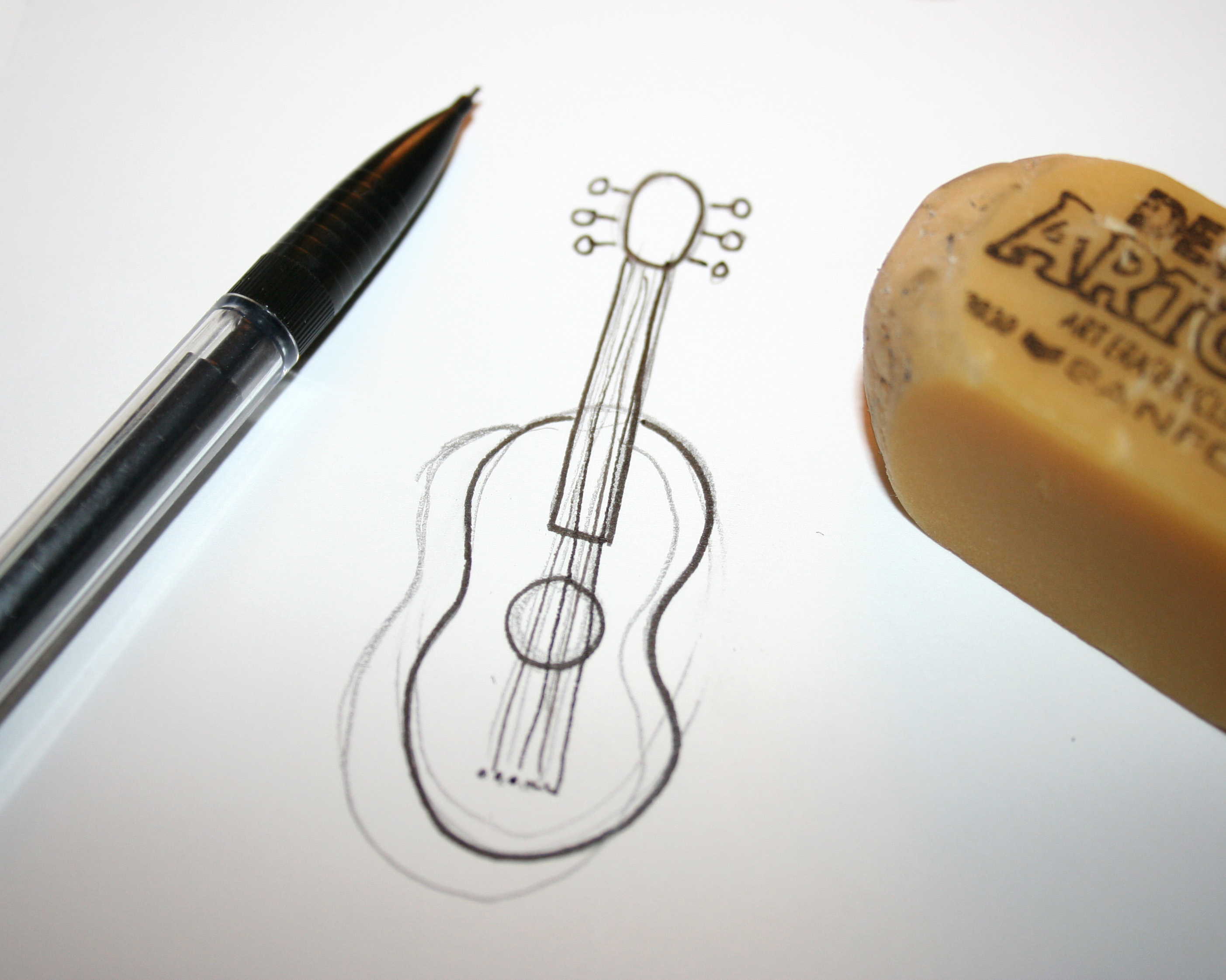 Guitar drawing