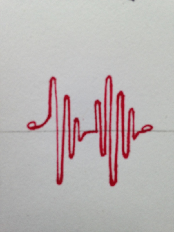 Heartbeat design drawing