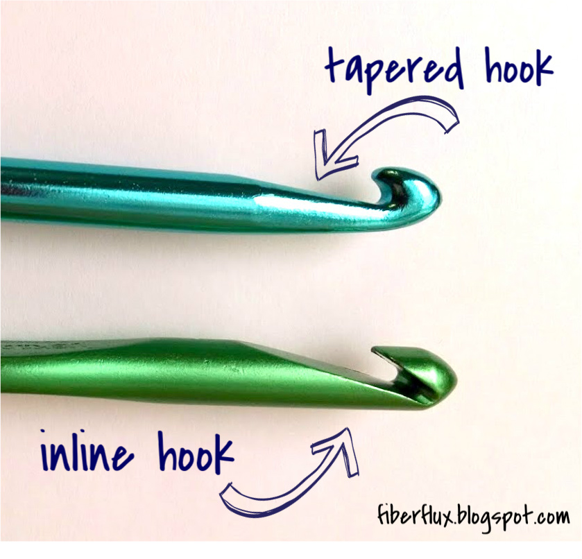inline vs tapered crochet hooks