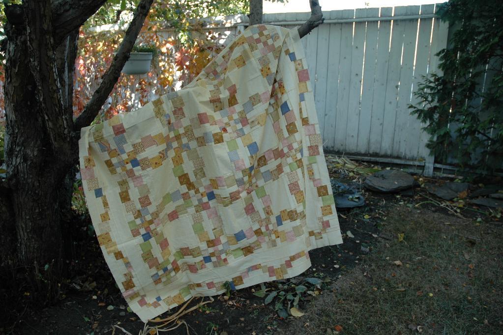 modern double wedding ring quilt