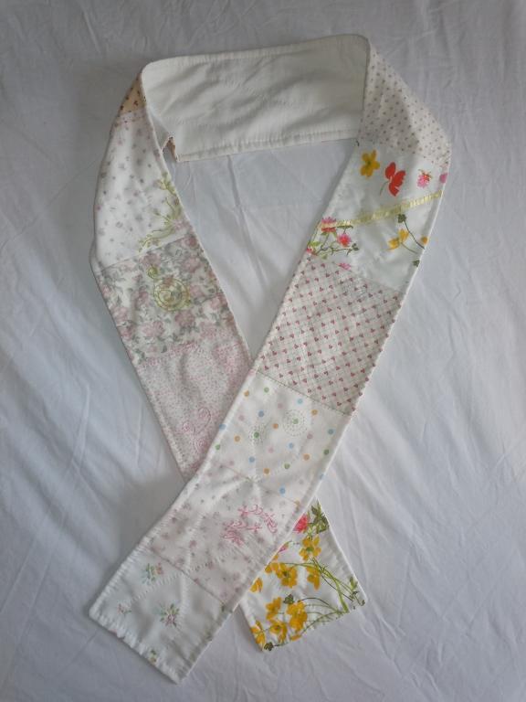 pastel quilted scarf