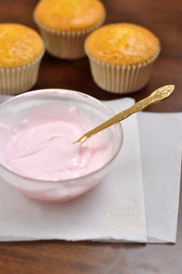 Pink poured fondant 