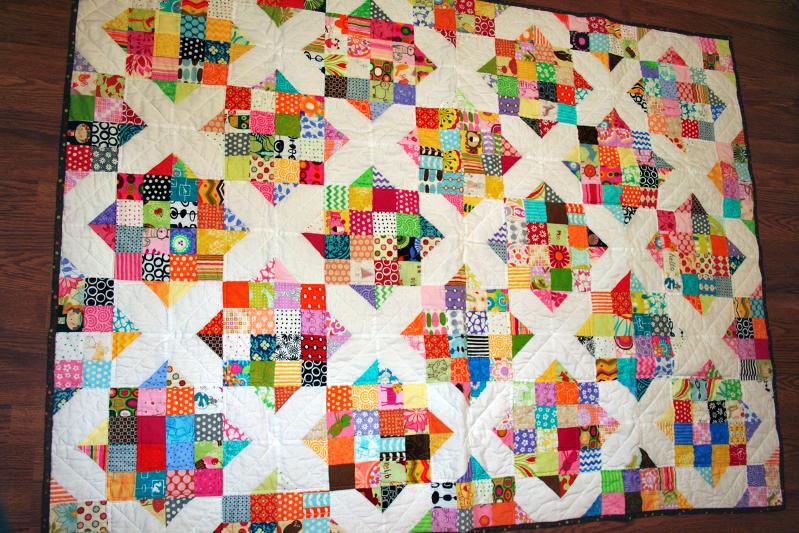 Arkansas Crossroads scrap quilt 