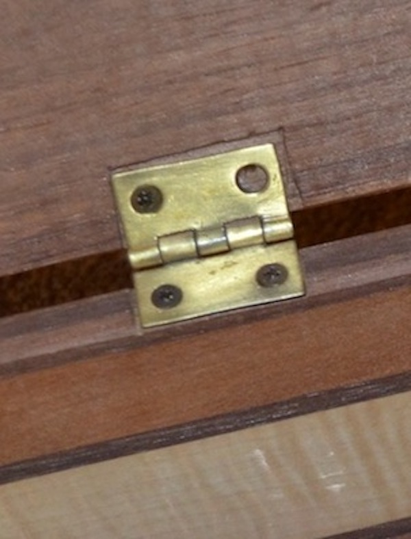 mortising hinges close-up example