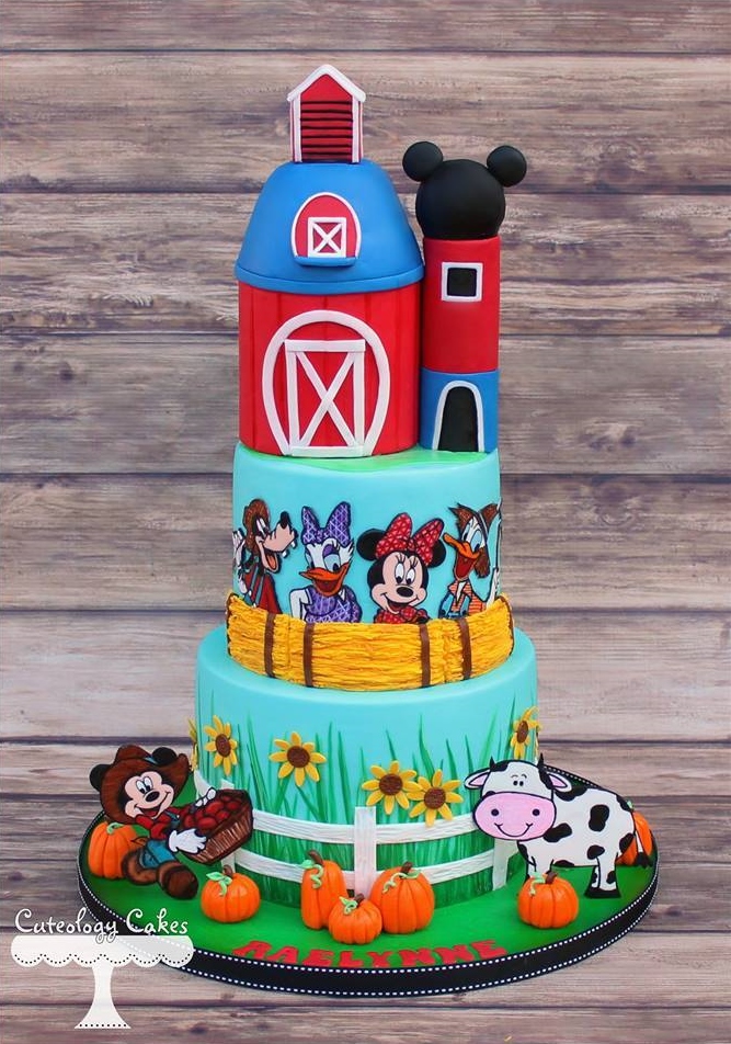 Disney farm cake