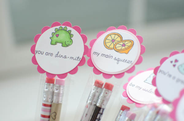 DIY Valentine Pencil Packs Valentine Pencil Packs