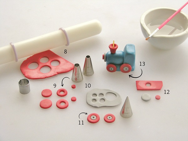 Fondant train tutorial step 3