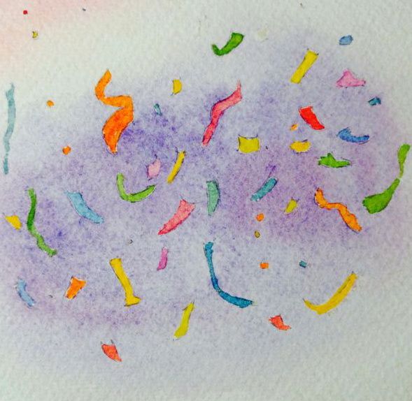 painted confetti