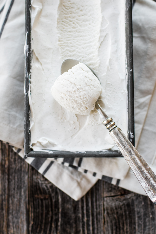 Easy Vanilla Bean Vegan Ice Cream