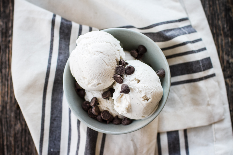 Easy Vanilla Bean Vegan Ice Cream