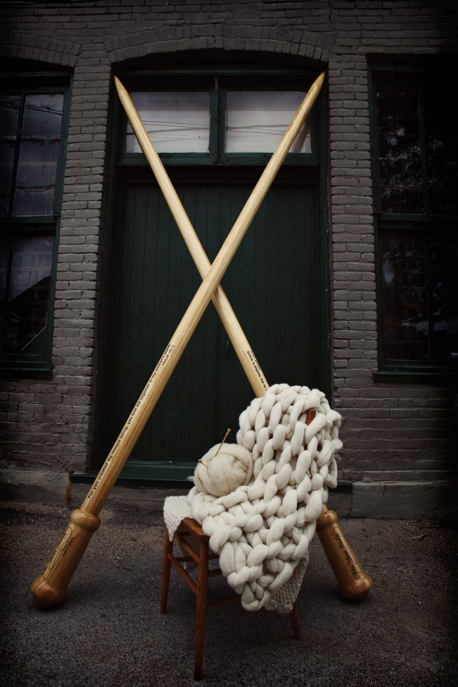 World's Largest Knitting Needles