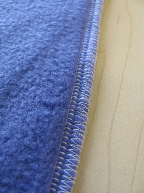 serged edges to compress seams