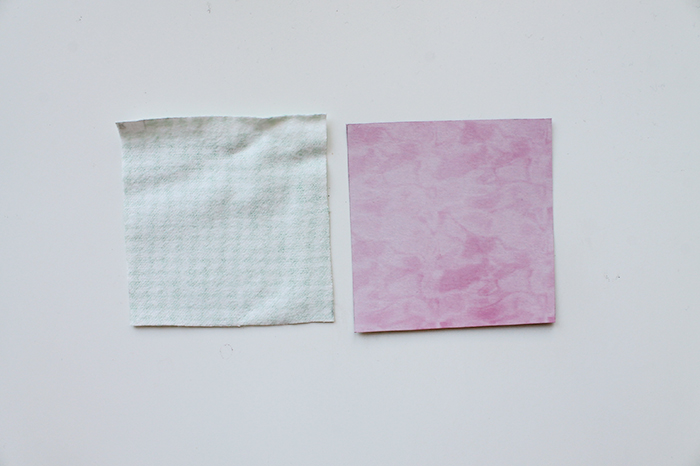 Fabric swatch and template