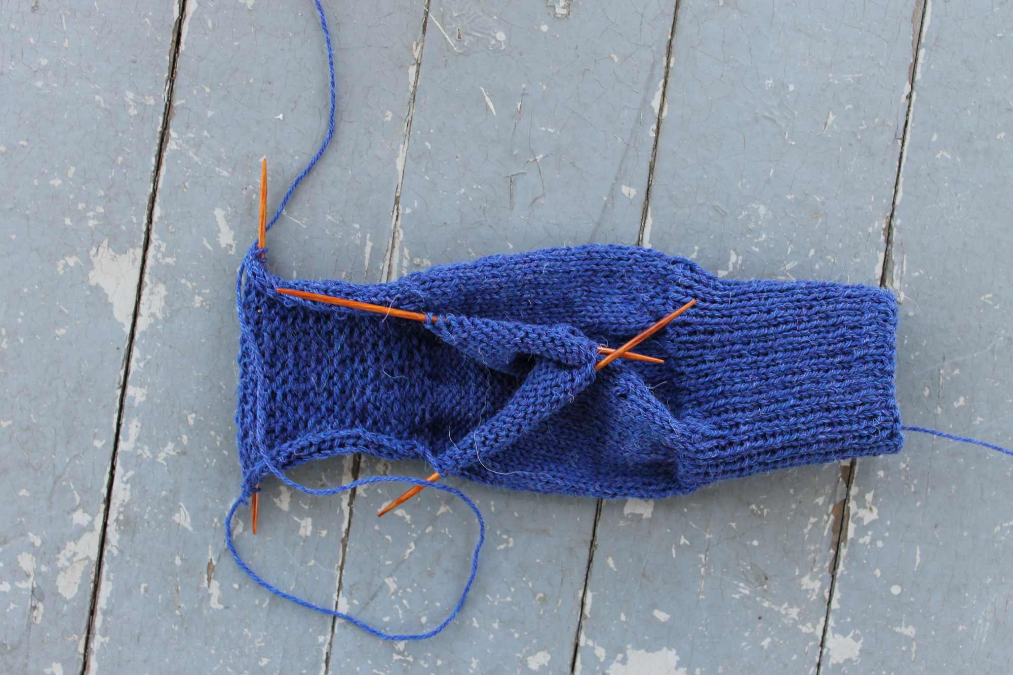 Knitting a sock heel
