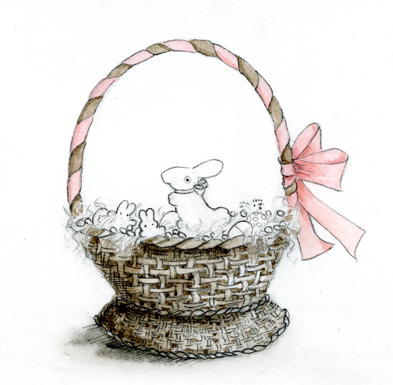 Ribbon on basket