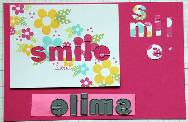 Step-5 Remove letters from dies