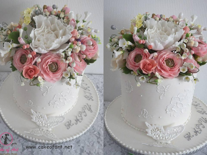 Bouquet cake by Bluprint member Cake of Art