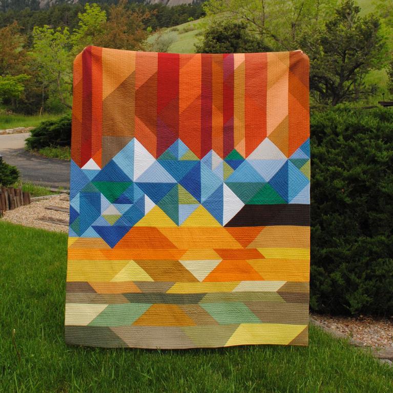 landscape pieced quilt