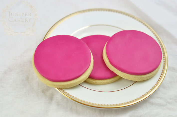 fondant covered cookies