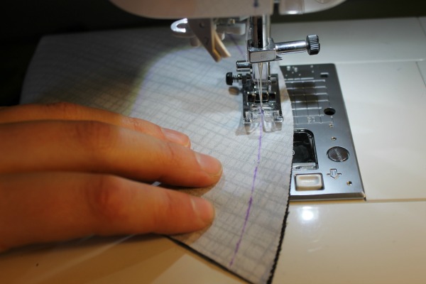 focus on curve in front of needle