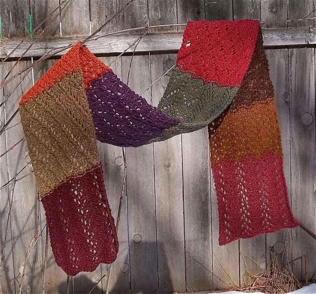 Stash Eater Sampler Scarf knitting pattern