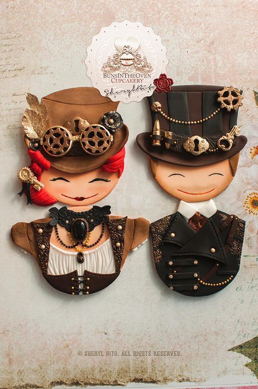 Detailed Steampunk Cupcake Toppers by Craftsy instructor Sheryl Bito