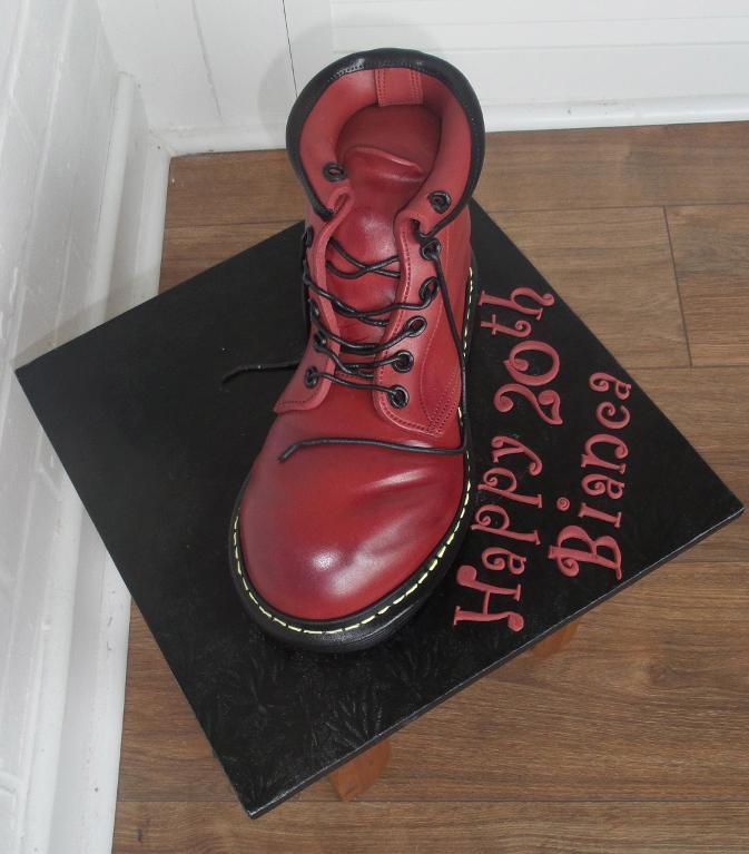 Punk boot cake