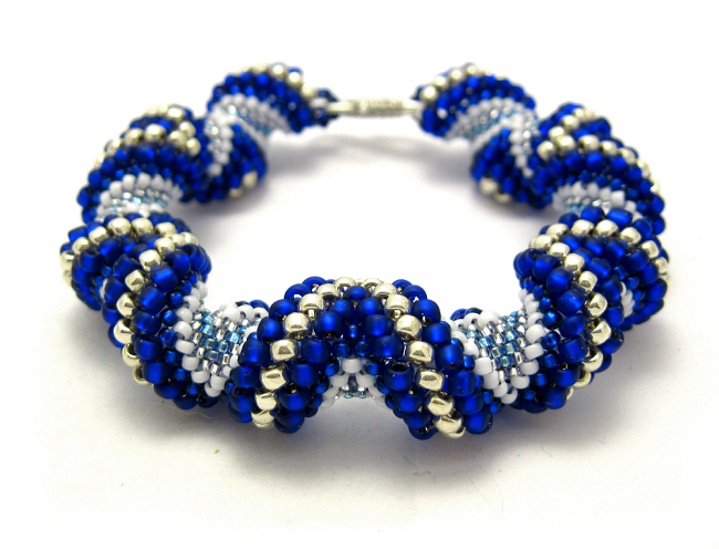  Alternating Cellini Spiral Bead Bracelet pattern