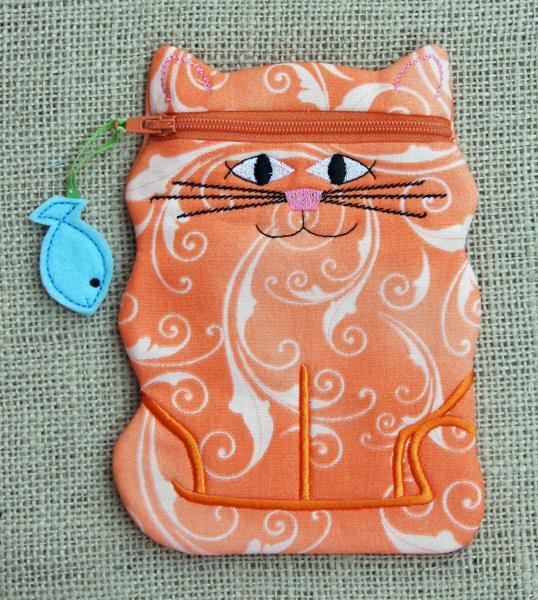 In the Hoop Cat Zipper Case