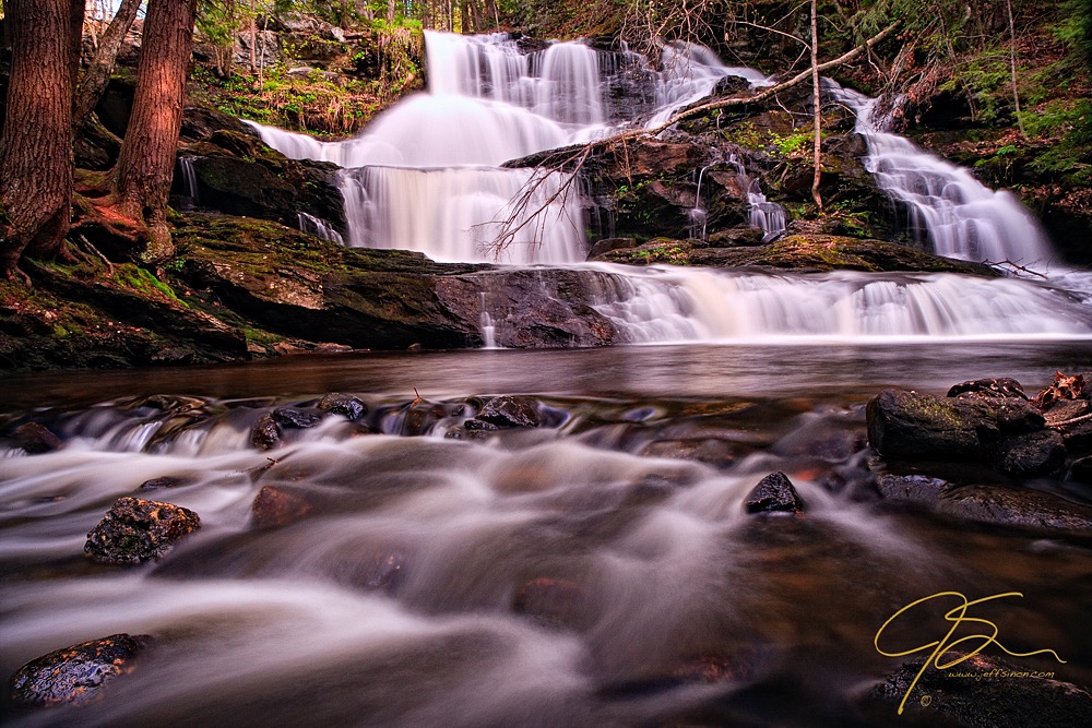 A unique and compelling view of this often photographed waterfall