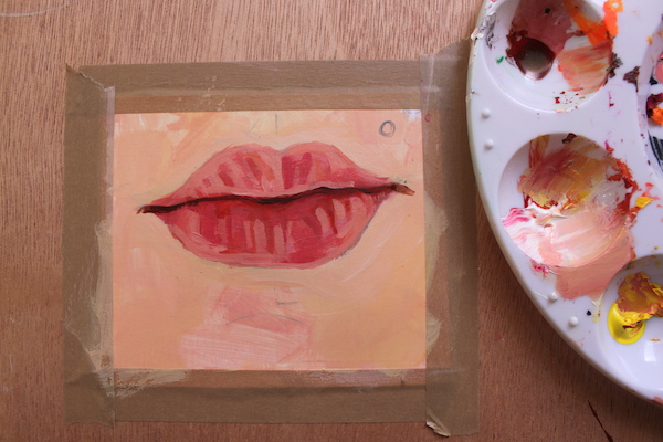 Shading in lips detail