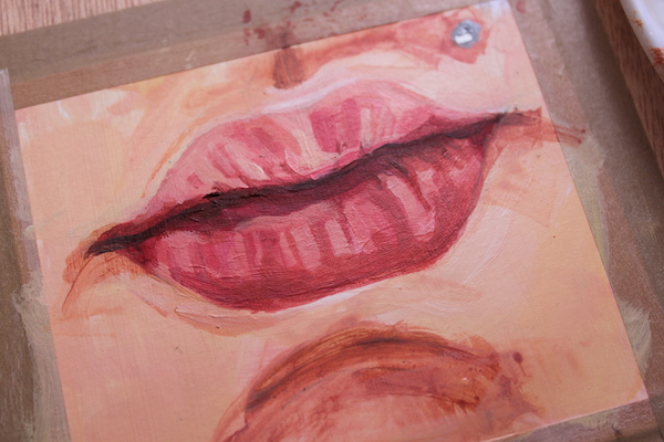 completed lips and face detail