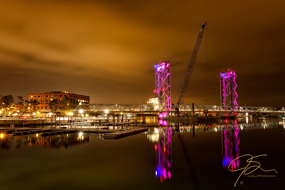 The New Memorial Bridge At Night