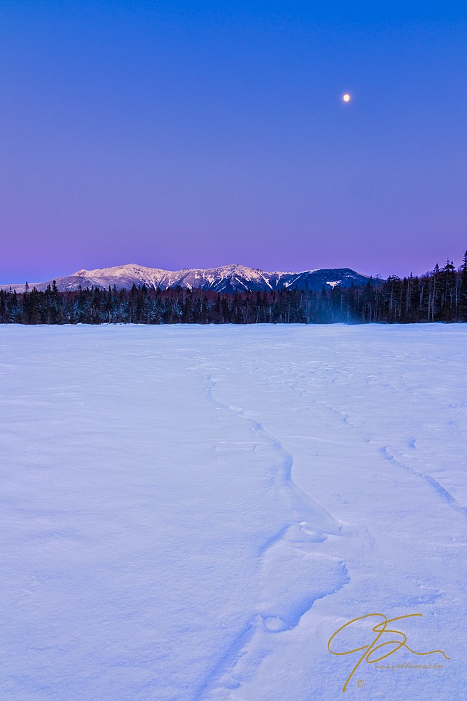 Moonrise Over Lonesome Lake