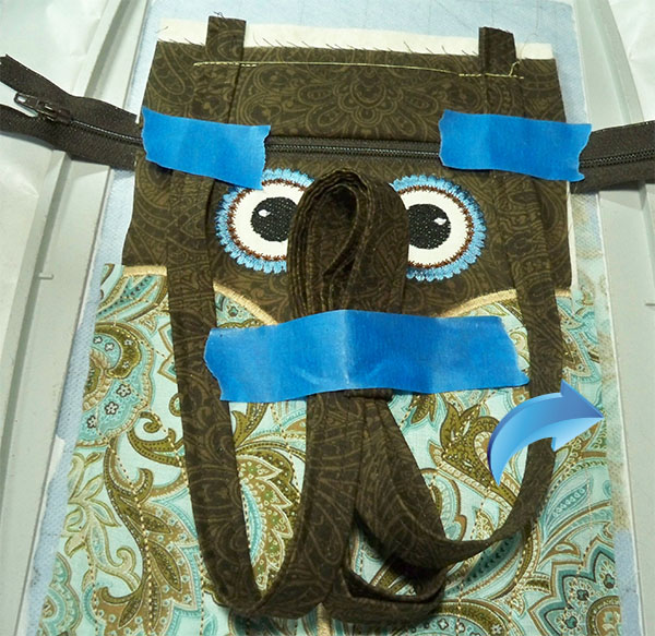 owl taped strap layers