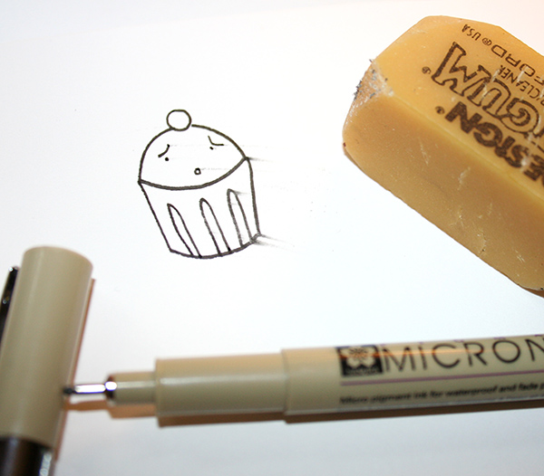 Smeared pen