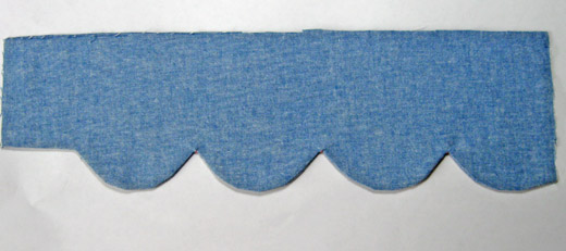 pressing scalloped edge