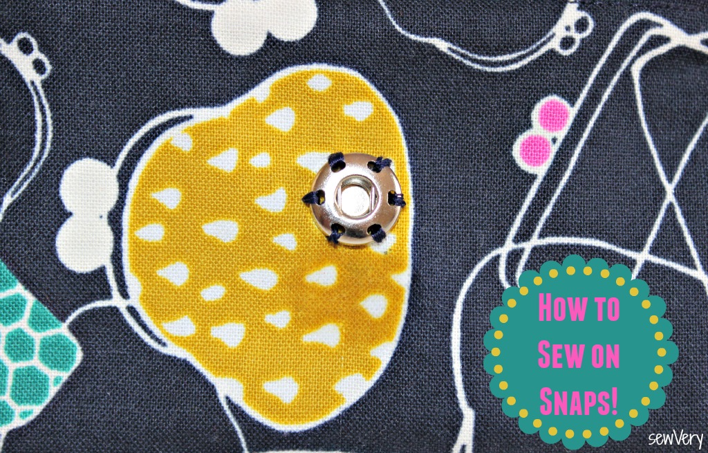 How to Sew on Snaps! Tutorial