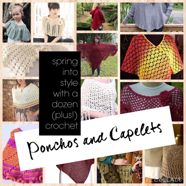 Crochet Poncho and Capelet Pattern Roundup