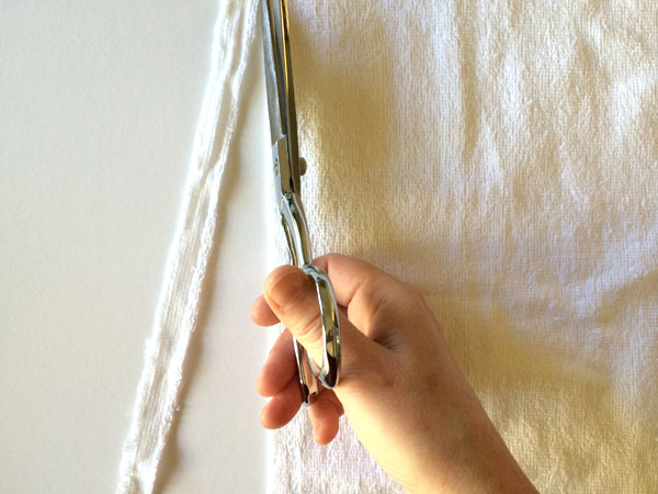 trim selvage off
