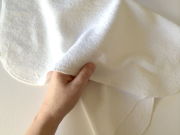 finished served edge cloth towels