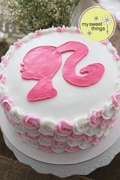 Barbie buttercream cake