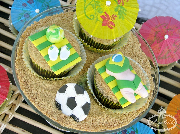 Beach Cupcake Toppers