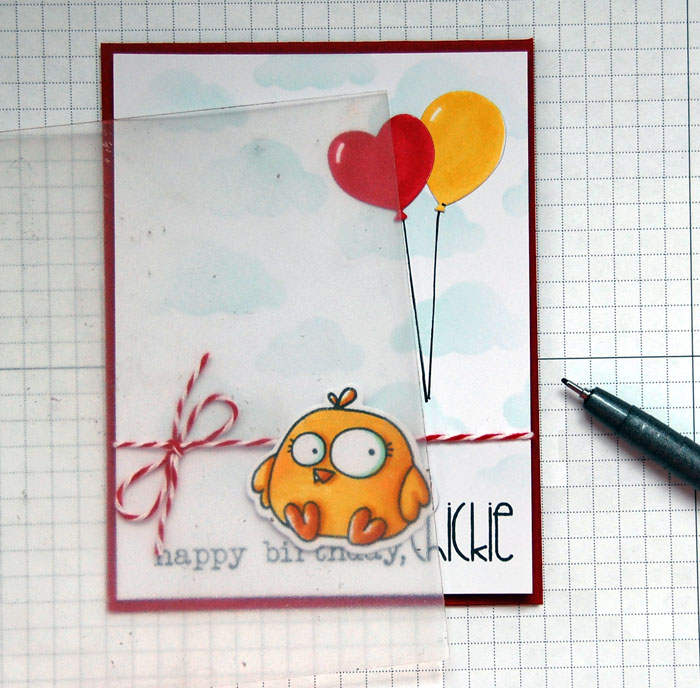 Chick-Step-3 Draw balloon strings