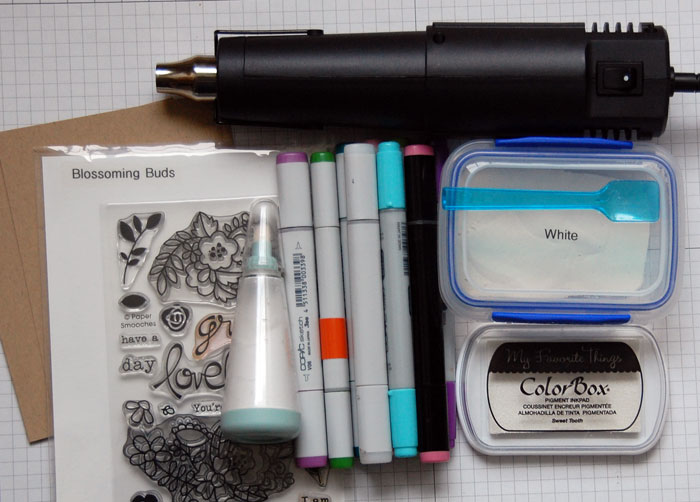 Copics on Kraft - Supplies