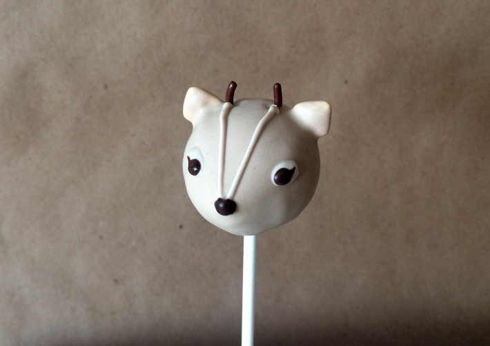 Deer cake pops
