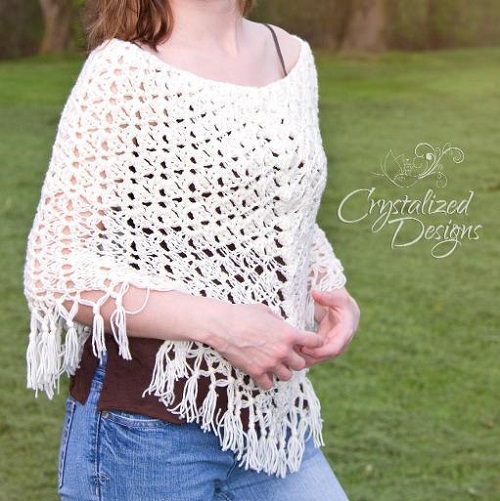 Fairy Lace Poncho Crochet Pattern