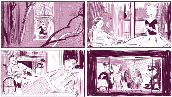 Compositional study from Rear Window