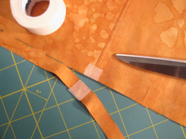 how to use tape for sewing