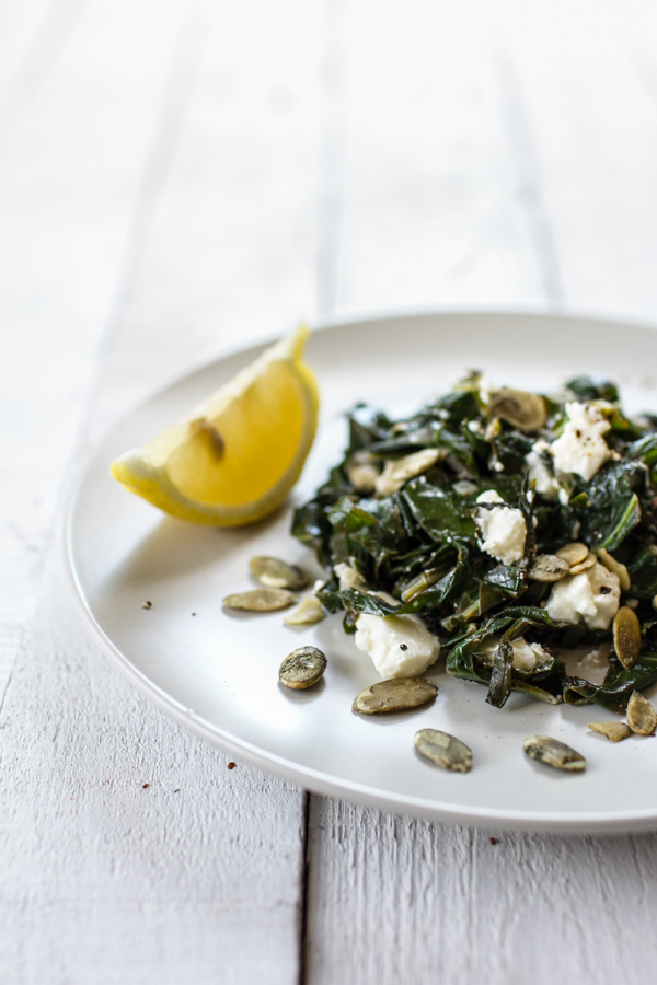 Simple Sauteed Lemony Greens